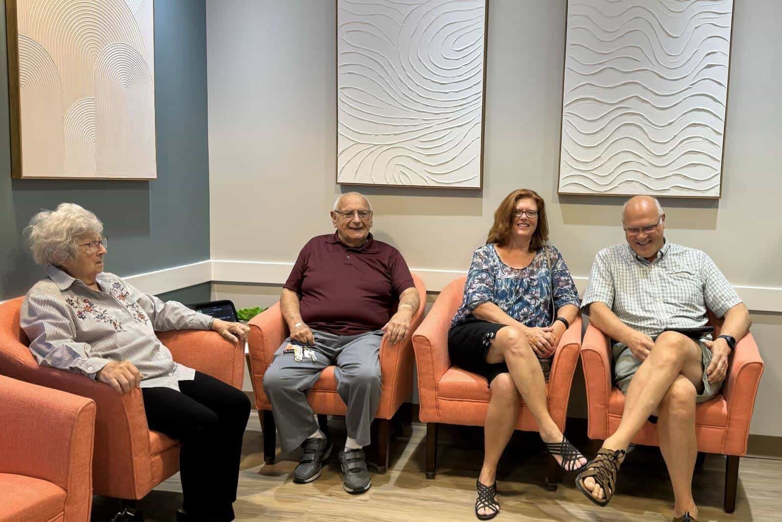 Patients in the waiting room